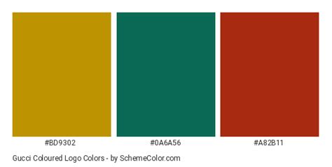 Gucci logo color scheme